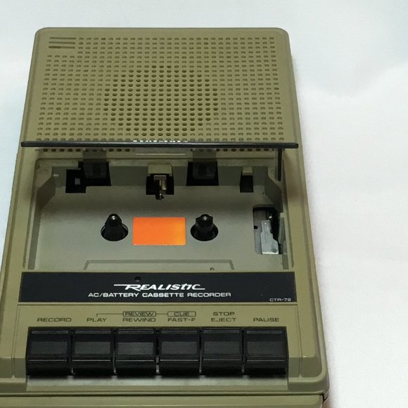 Realistic CTR-72 AC/Battery Cassette Recorder Vintage-**Watch The Video** Works! - Picture 2 of 15